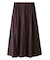 【WEB限定00サイズ】ウエストゴムタックプレスフレアスカート