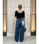 ダメージ加工ルーズストレートデニムパンツ