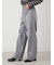 ダメージ加工ルーズストレートデニムパンツ
