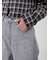 ダメージ加工ルーズストレートデニムパンツ