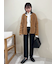 裾段差テーパードデニムパンツ