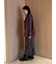 バックオープンチェックプリントワンピース