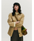 ウエストベルトタックワイドパンツ