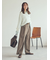 ウエストベルトタックワイドパンツ