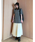 Mサガラウールブレンドミニニットワンピース