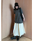 Mサガラウールブレンドミニニットワンピース