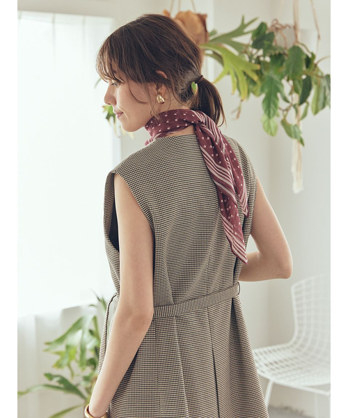 共ベルト付きオーバーサイズノーカラーベスト｜ミラオーウェンの