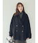 woolコクーンシルエットピーコート