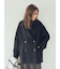 woolコクーンシルエットピーコート