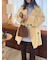 woolコクーンシルエットピーコート
