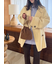 woolコクーンシルエットピーコート
