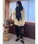 woolコクーンシルエットピーコート