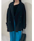 woolコクーンシルエットピーコート