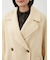 woolコクーンシルエットピーコート