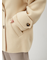 woolコクーンシルエットピーコート