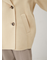 woolコクーンシルエットピーコート