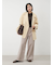 woolコクーンシルエットピーコート