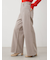 センタープレスローライズワイドデニムパンツ