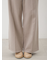 センタープレスローライズワイドデニムパンツ