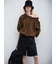 フェイクレザーセンタープレスハーフイージーパンツ