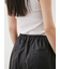 フェイクレザーセンタープレスハーフイージーパンツ