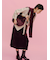 リブニットフーディマフラー