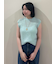 クルーネックノースリニットトップス