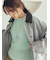クルーネックノースリニットトップス