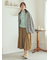 クルーネックノースリニットトップス