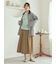 クルーネックノースリニットトップス