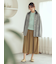 クルーネックノースリニットトップス