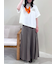 【セットアップ対応】ニットプリーツスカート