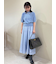 【セットアイテム】ラメパフスリーブニットフレアスカートSET UP