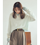 モヘア混シアーポロニットプルオーバー