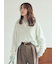 モヘア混シアーポロニットプルオーバー