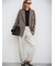 モヘア混シアーポロニットプルオーバー