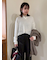 モヘア混シアーポロニットプルオーバー