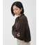 モヘア混シアーポロニットプルオーバー