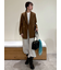 金釦ダブルブレストロングブレザー