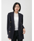 金釦ダブルブレストロングブレザー