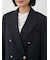 金釦ダブルブレストロングブレザー