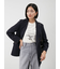 金釦ダブルブレストロングブレザー