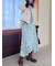 フラワープリントヘムレイヤードワンピース