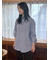 タブスリーブ釦ダウン柄シャツ