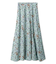 フラワープリントエスカルゴナロースカート