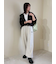【セットアップ対応】裾ドロストコットンスウェットパンツ