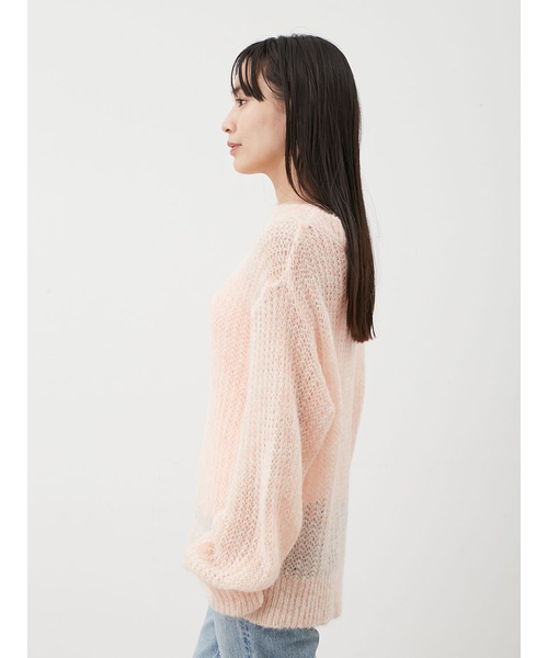 新品タグ付　タンクSETローゲージモヘアルーズプルオーバー　茶色 タンクSETローゲージモヘアルーズプルオーバー（ニット）｜Mila