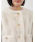 金釦クロップドファージャケット