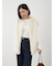 クルーネックリブニットプルオーバー