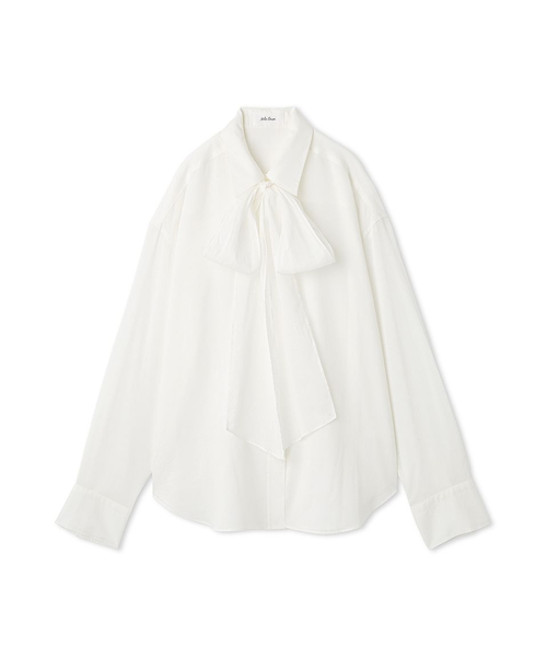 2wayシャツ衿シアーボウタイブラウス｜ミラオーウェンの通販｜&mall